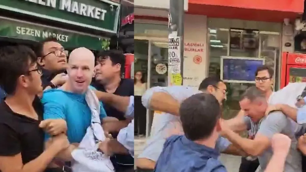 İZMİR’DE ABD ASKERİNİN BAŞINA ÇUVAL GEÇİRİLDİ.. ‘YANKEE GO HOME’