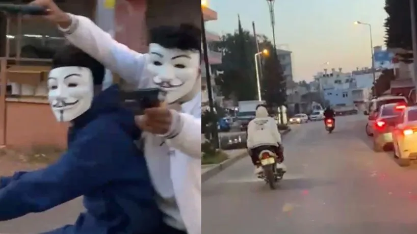 SERİK SOKAKLARINDA ‘OYUNCAK’ TABANCALI MASKELİ DEHŞET