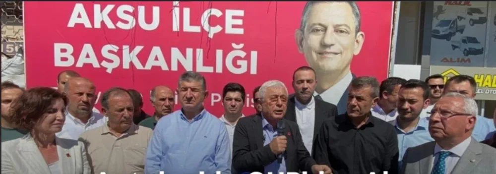 ANTALYA’DA CHP’DEN AKSU ÇIKARMASI.. İSA YILDIRIM’IN ADI ANILMADI