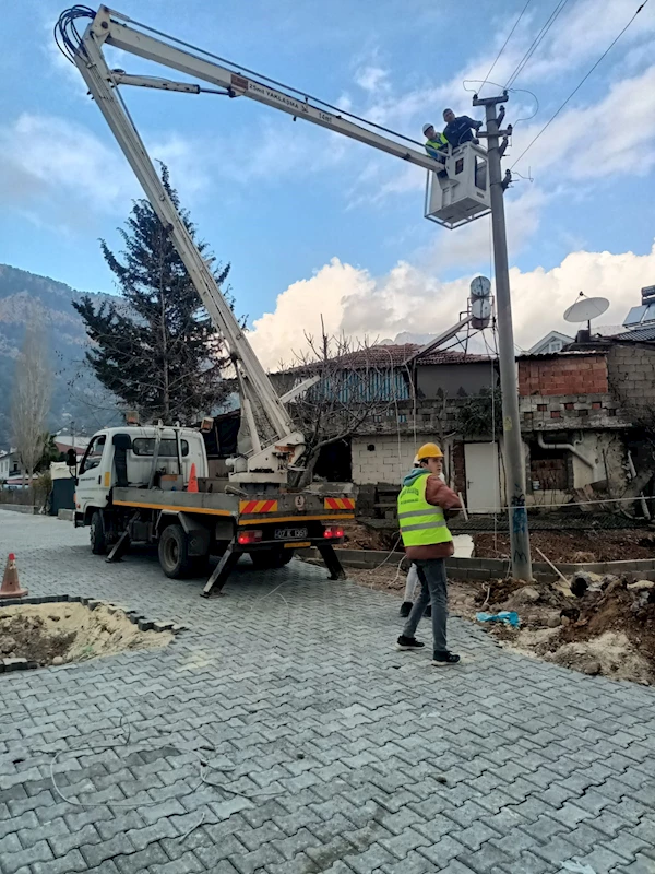 Göynük Mahallesi’nde yol yapım çalışması