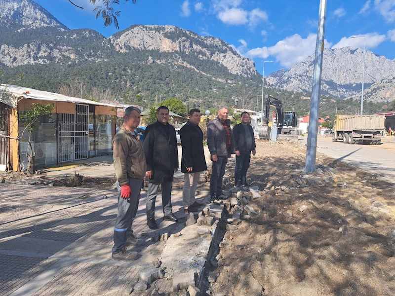 Kemer’de altyapı çalışmaları