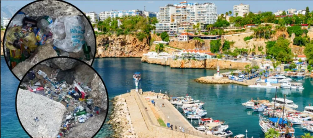 ANTALYA YAT LİMANI ÇÖPLÜK OLDU.. FARELER TURİSTLERE EŞLİK EDİYOR