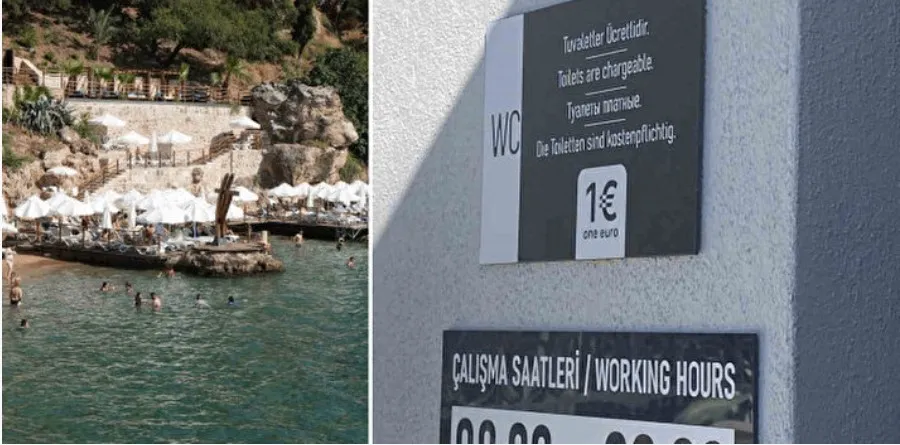 BURASI ANTALYA KALEİÇİ.. TUVALET 1 EURO VE MESAİ SAATİ İLE SINIRLI