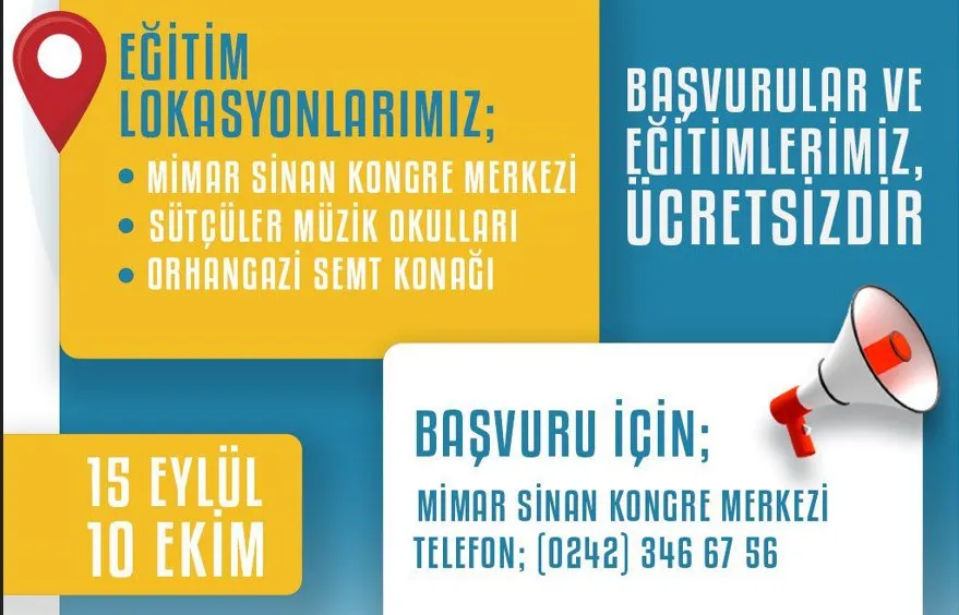 KEPEZ’DE MİMAR SİNAN AKADEMİ SEÇME BAŞVURULARI BAŞLADI