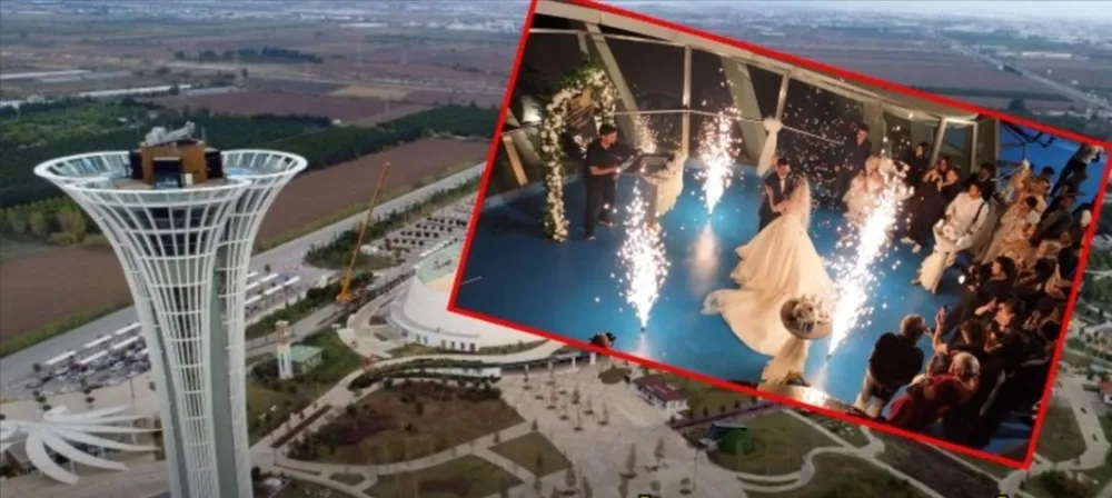BAKANLIK İZİN VERDİ.. ANTALYA’DA 114 METRELİK EXPO KULESİ’NDE İLK NİKAH